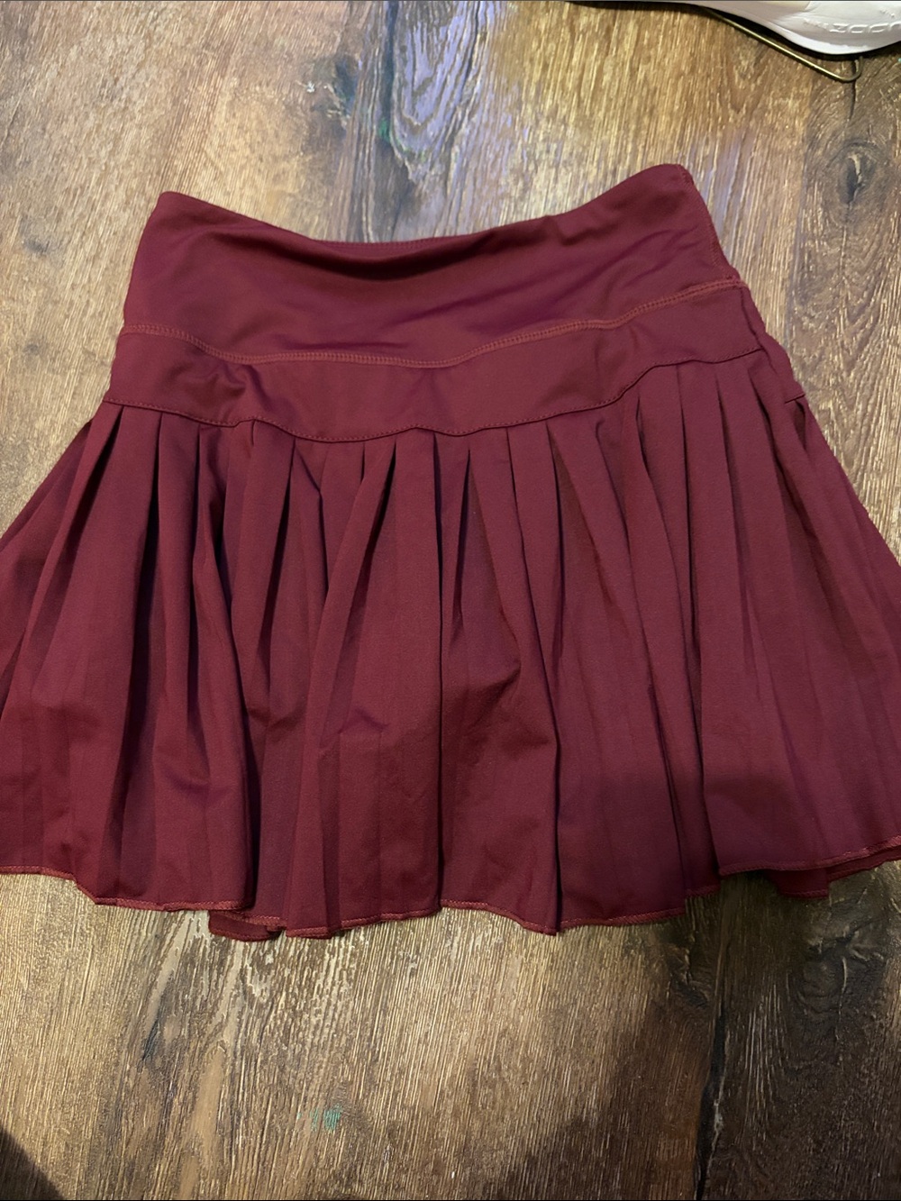 Maroon Women’s Pleated Circle Skirt in Maroon